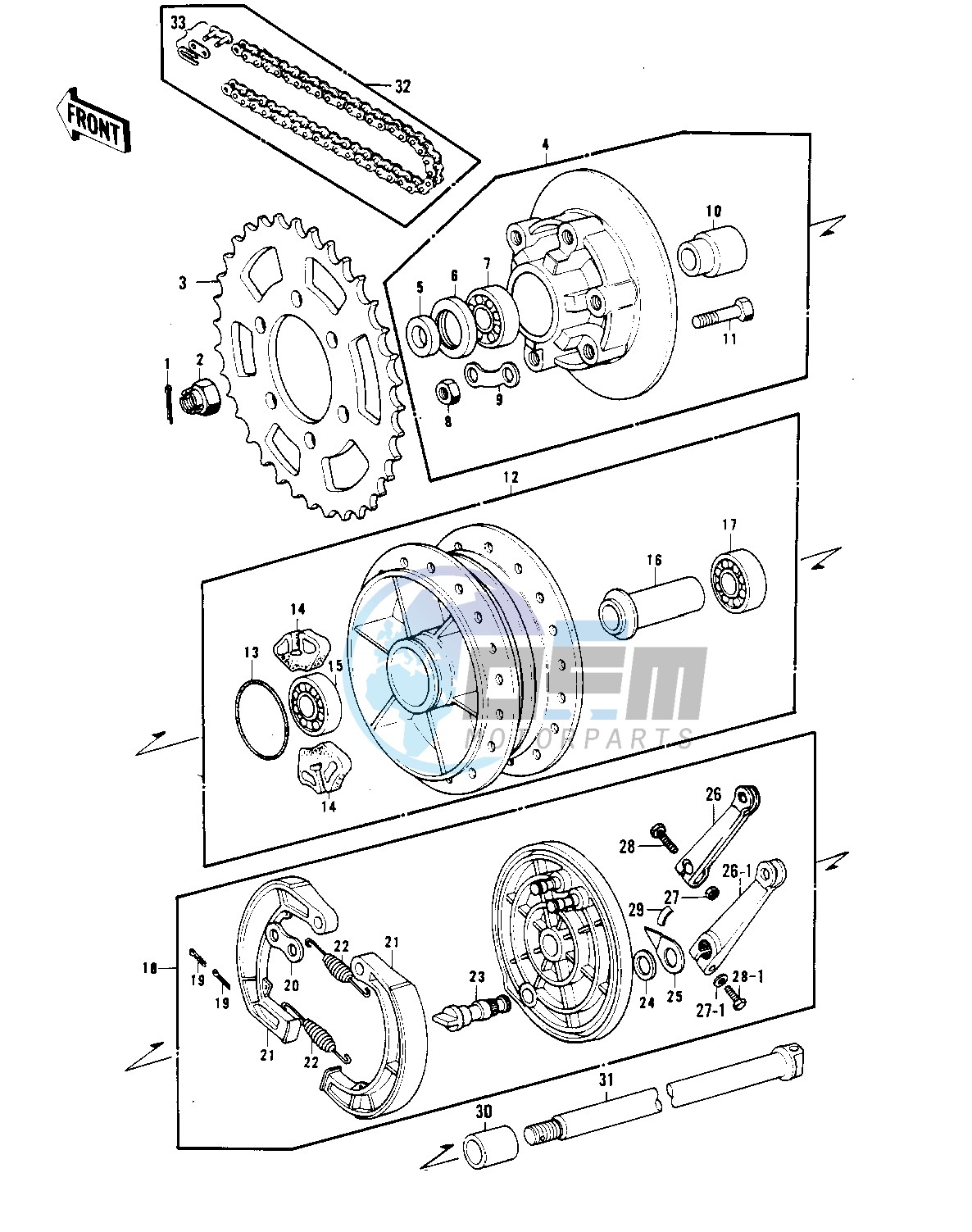 REAR HUB_BRAKE_CHAIN -- 74-75 S3_S3-A- -