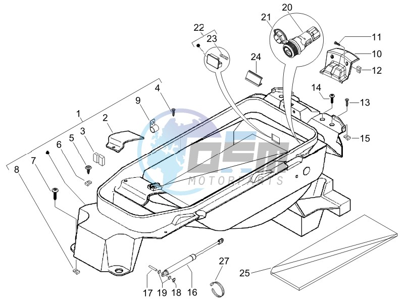 Helmet box - Undersaddle