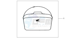 CBF600NA drawing TOP BOX INNERBAG