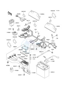 KAF 620 J [MULE 3010 TRANS4X4] (J6J-J8F) J6F drawing CHASSIS ELECTRICAL EQUIPMENT-- J6F- -