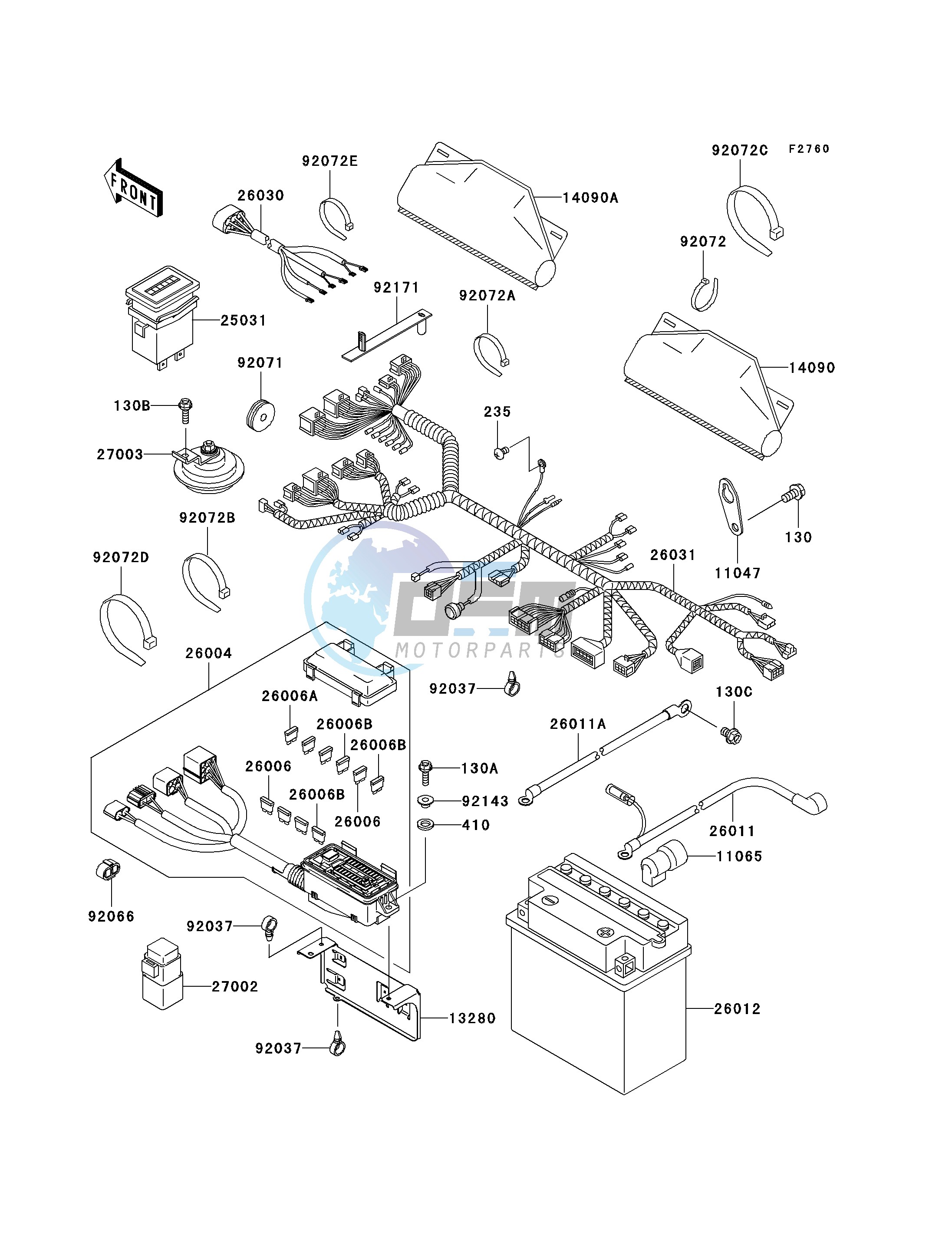 CHASSIS ELECTRICAL EQUIPMENT-- J6F- -