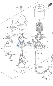 DF 250AP drawing Starting Motor