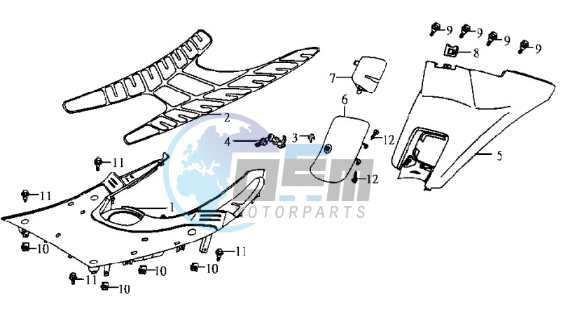 COWLING / FOOTREST / FLOOR MAT