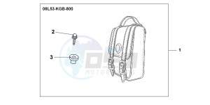 VT750C2 drawing LEATHER BACKREST BAG