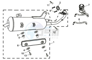 ALLO GT 25KMH 50 drawing EXHAUST