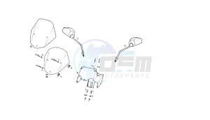 GPR NUDE SPORT - 50 CC drawing COWLING