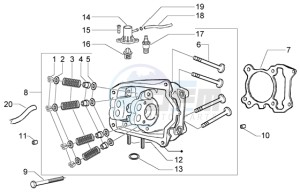 Granturismo 125 L drawing Head-valves