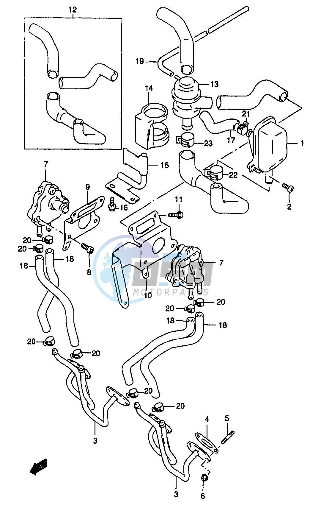 SECOND AIR (GSF1200ST SV SW SX SY E18)