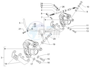 Runner 50 Pure Jet SC (UK) UK drawing Brakes hose  - Calipers