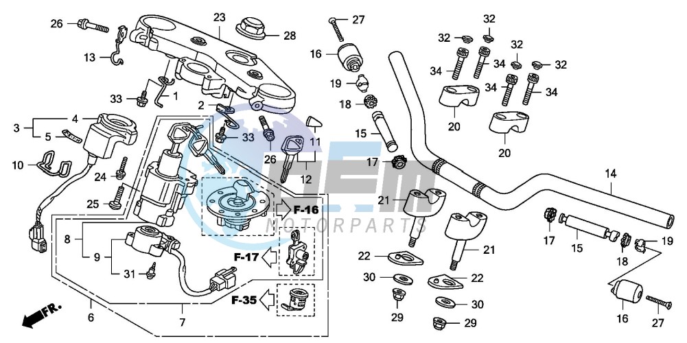 HANDLE PIPE/TOP BRIDGE