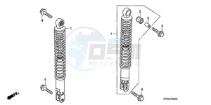 SH300A9 France - (F / ABS CMF) drawing REAR CUSHION