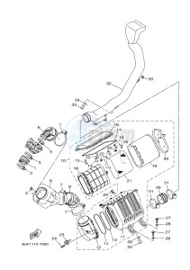 YXM700E YXM70VPHJ VIKING EPS HUNTER (B5FA) drawing INTAKE