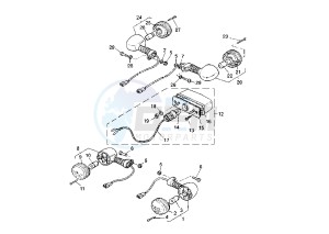 WR F 450 drawing FLASHER LIGHT – LICENSE LIGHT EURO KIT