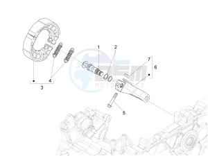 PRIMAVERA 150 4T 3V IGET ABS-NOABS E2-E3-E4 (APAC) drawing Rear brake - Brake jaw