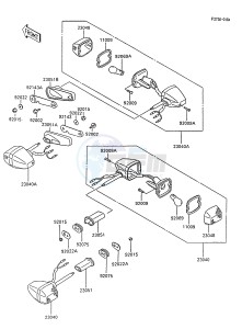 ZX 600 C [NINJA 600R] (C8-C9) [NINJA 600R] drawing TURN SIGNALS