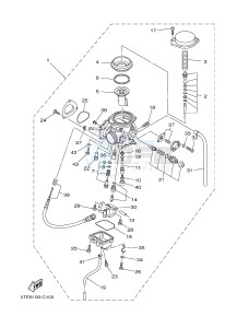 YFM450FWAD YFM45GPXG GRIZZLY 450 EPS (2LCB) drawing CARBURETOR