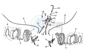 Quasar 50-100 drawing Front brake