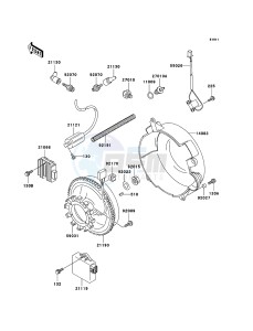 MULE 3010 4x4 KAF620-E5 EU drawing Generator/Ignition Coil