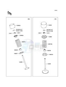 KX250F KX250YCF EU drawing Valve(s)