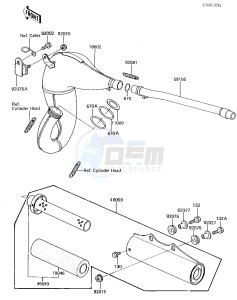 KX 125 E [KX125] (E1) [KX125] drawing MUFFLER