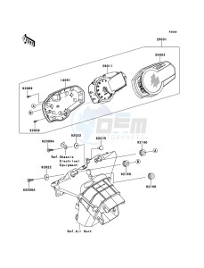 NINJA ZX-6R ZX600RDF FR GB XX (EU ME A(FRICA) drawing Meter(s)