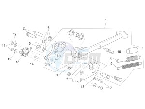 RSV4 1000 Racing Factory L.E. (APAC) (AUS, CP, Ja, MY, NZ, RI, VN) drawing Central stand