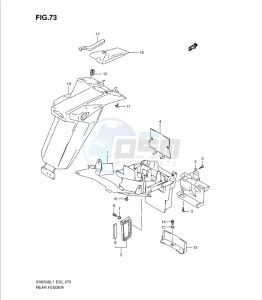 SV650/S drawing REAR FENDER (SV650SUL1 E24)