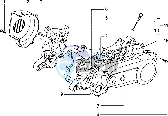 Clutch cover-scrool cover