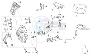 Atlantic 400-500 sprint drawing Front brake caliper