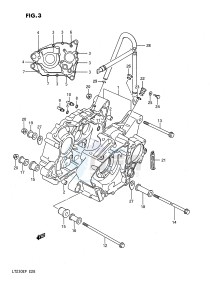 LT230E (E28) drawing CRANKCASE