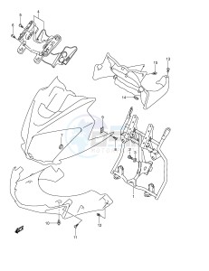 DL650 (E2) V-Strom drawing COWL BODY INSTALLATION PARTS