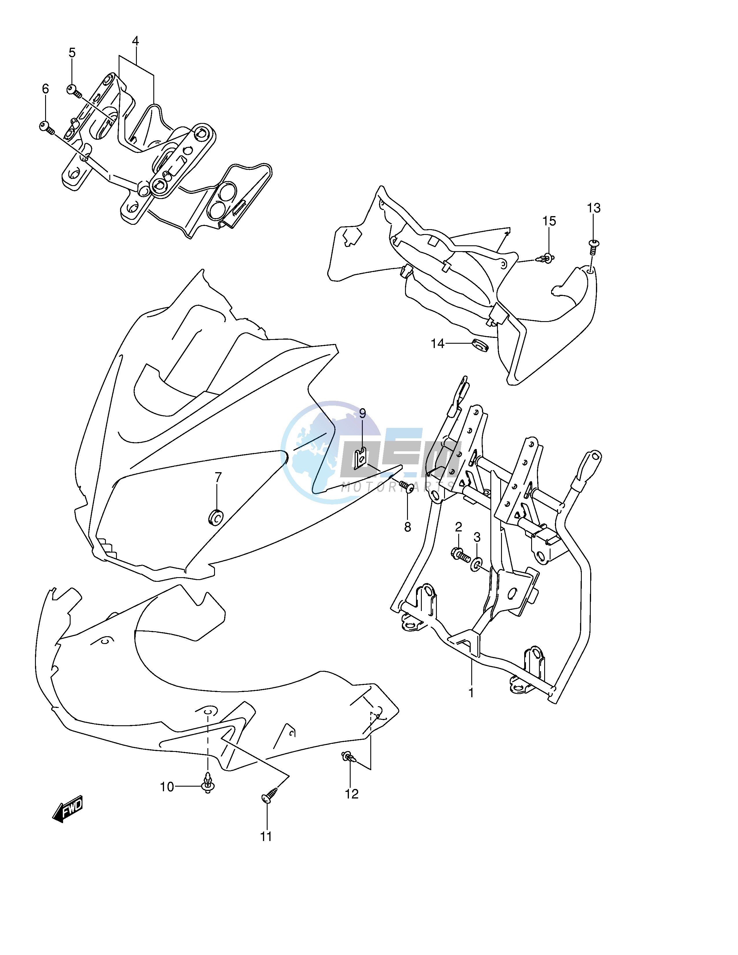 COWL BODY INSTALLATION PARTS