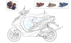 SR 50 IE-Carburatore 50 drawing Acc. - Cyclistic components