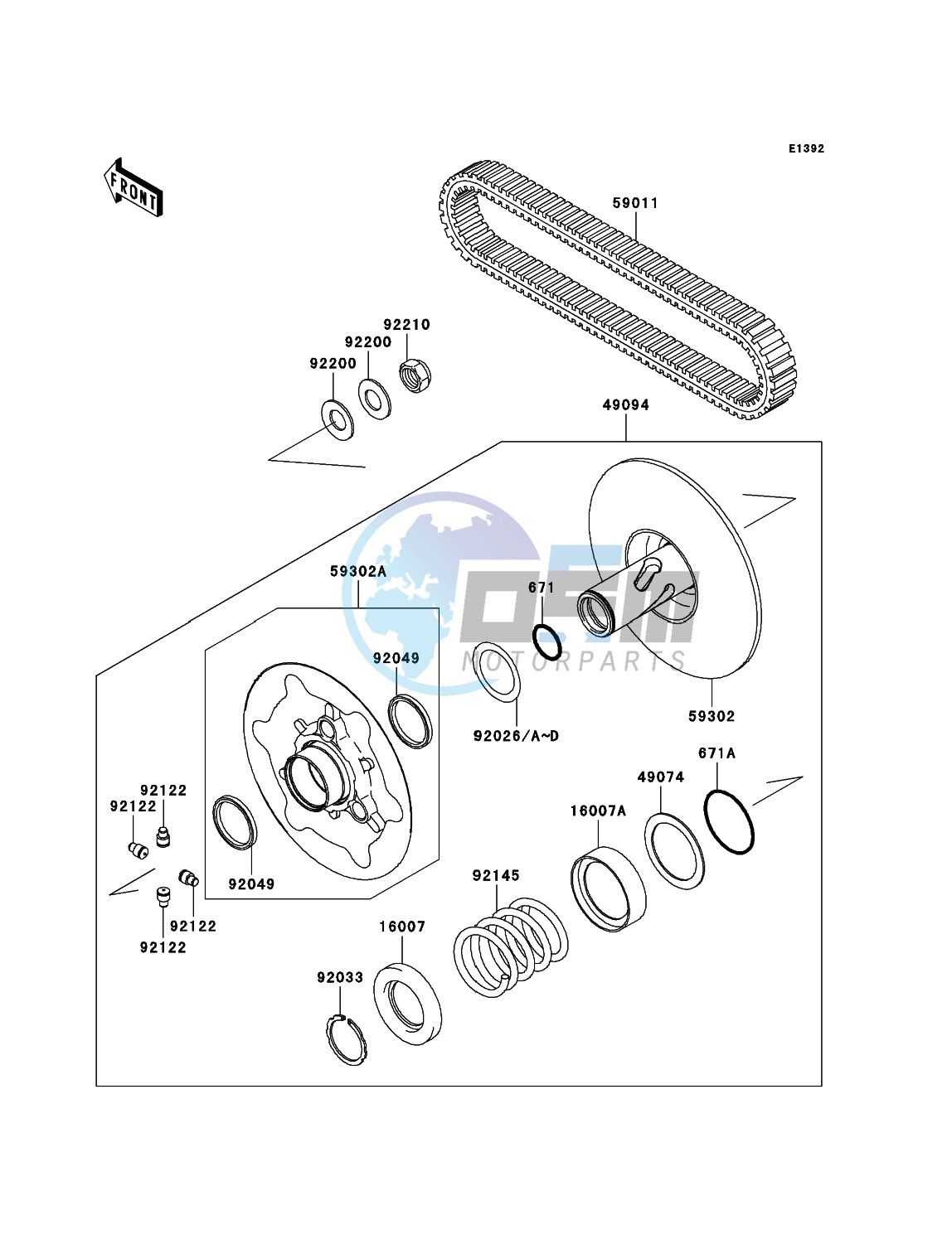 Driven Converter/Drive Belt