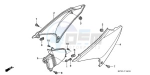 CRF230F9 Australia - (U) drawing SIDE COVER