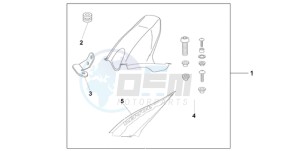 CBR1000RA9 France - (F / ABS CMF REP) drawing HUGGER REPSOL REPLICA