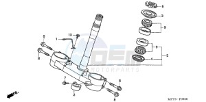 CRF450XC drawing STEERING STEM