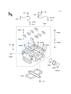 EN 500 C [VULCAN 500 LTD] (C6F-C9F) C7F drawing CYLINDER HEAD