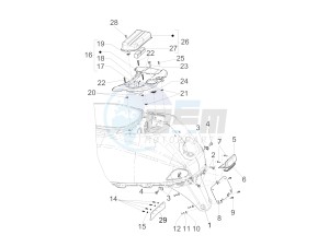 LX 150 4T ie USA drawing Rear cover - Splash guard