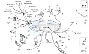 Scarabeo 50 2t e2 (eng. piaggio) drawing Electrical system