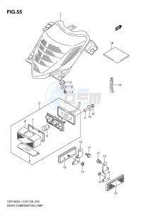 VZR1800 (E3) INTRUDER drawing REAR COMBINATION LAMP (VZR1800L1 E28)