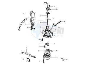 Runner VX-VXR 125-180 125 drawing Carburetor DELL´ORTO