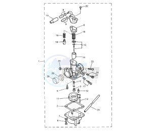 PW 50 drawing CARBURETOR