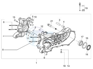 Liberty 50 2t Sport (UK) UK drawing Crankcase