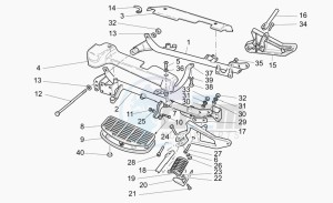 California 1100 Stone - Metal PI EV/EV Touring PI drawing Craddle arm-foot rests