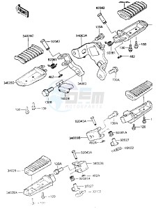 EN 450 A [454 LTD] (A1-A5) [454 LTD] drawing FOOTRESTS