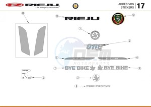 BYE-BIKE-EURO4-WHITE drawing DECAL SETS