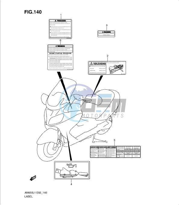 LABEL (AN650AL1 E2)