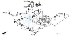 XL125VB drawing WATER HOSE