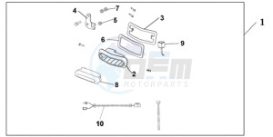 NT700VAA UK - (E / ABS MKH) drawing REAR FOG LIGHT SET